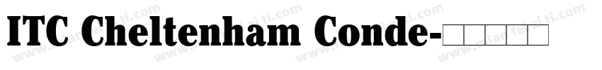 ITC Cheltenham Conde字体转换